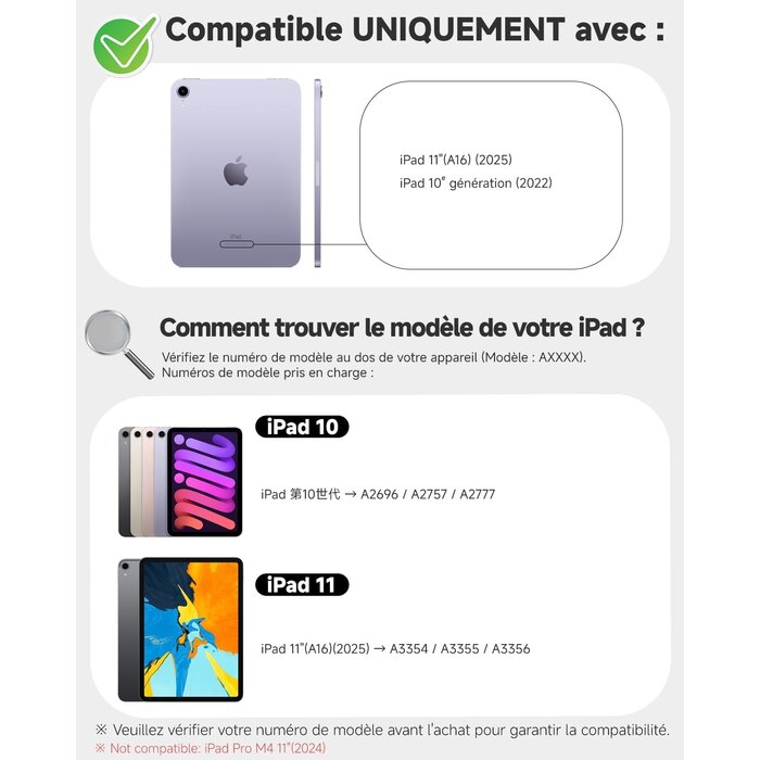 Étui clavier pour iPad 10 (2022) avec trackpad - Jusqu'à 34% de remise