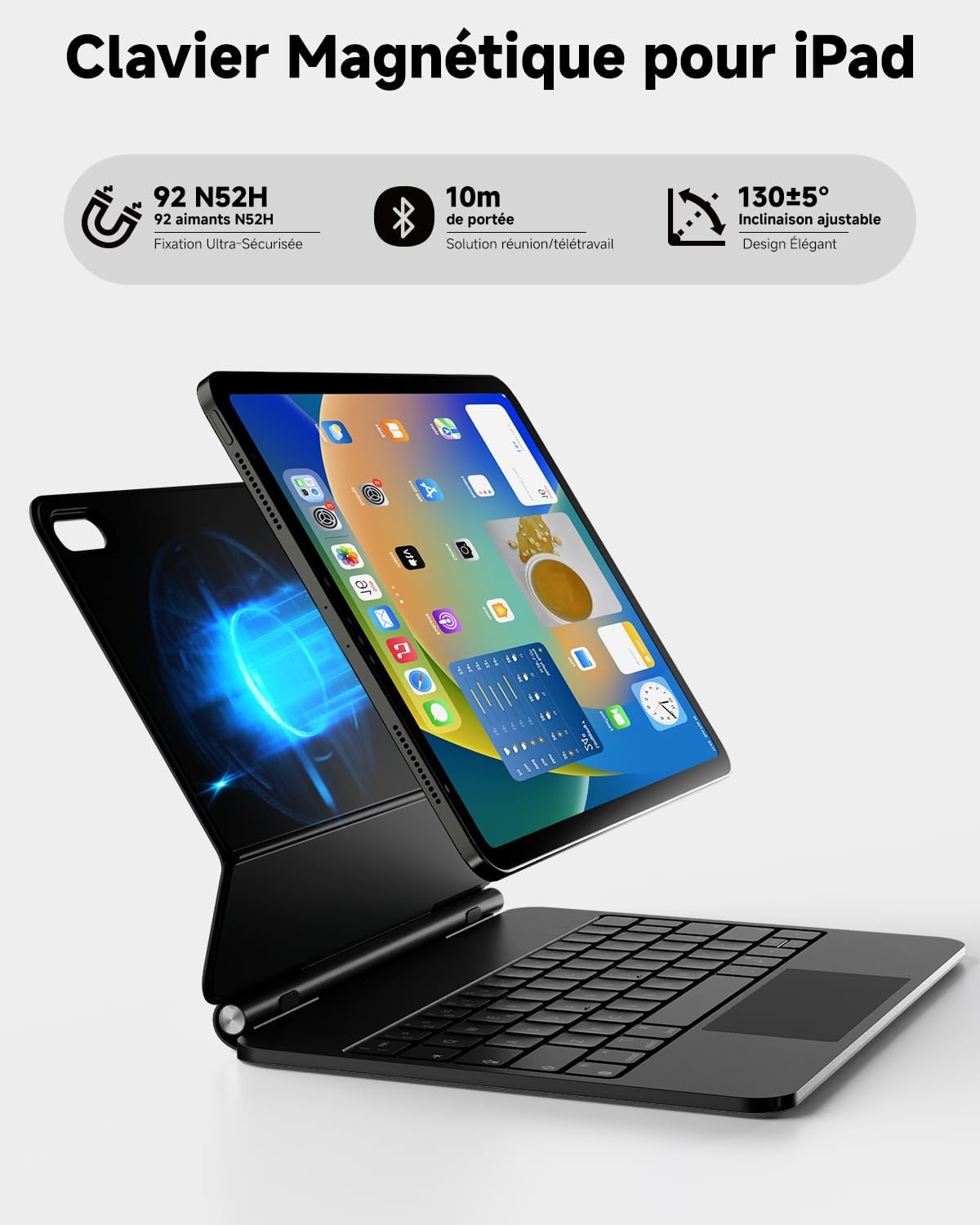 Étui clavier pour iPad 10 (2022) avec trackpad - Jusqu'à 34% de remise