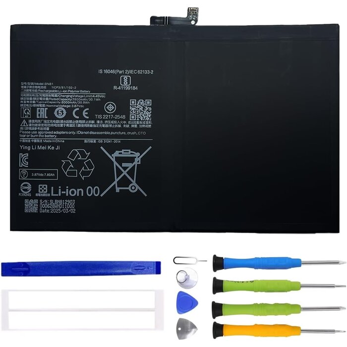 Batterie tablette 7800 mAh - Kit outils inclus - Jusqu'à -55% de remise