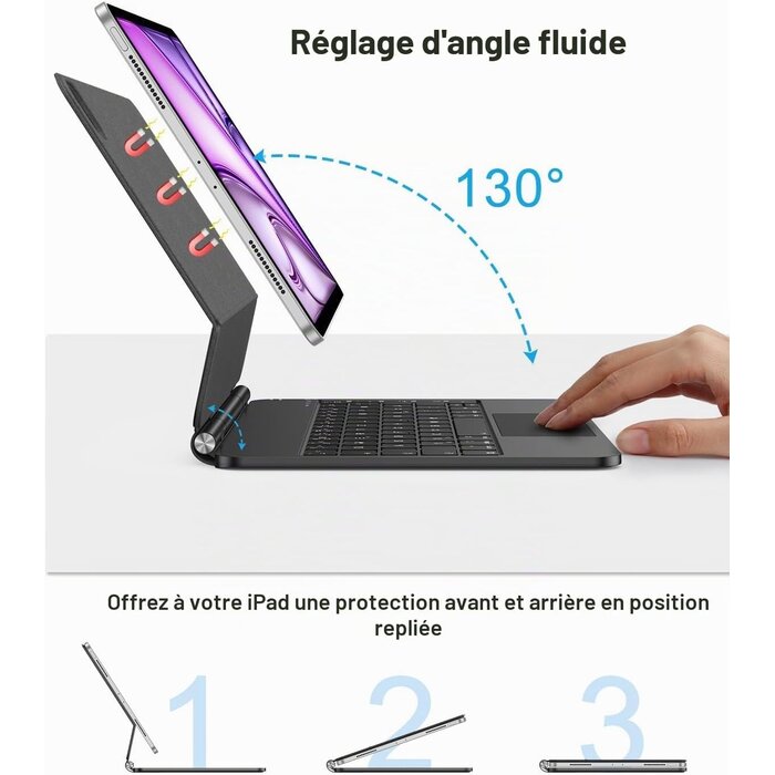 Étui clavier magnétique iPad 11" : jusqu'à 34 % de remise - Outlet
