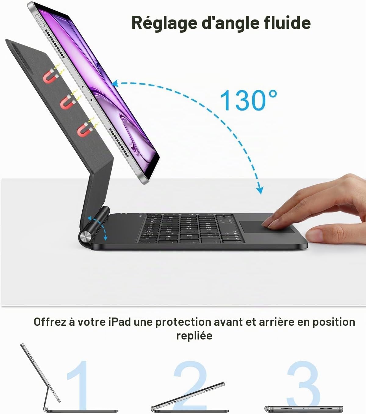 Étui clavier magnétique iPad 11" : jusqu'à 34 % de remise - Outlet