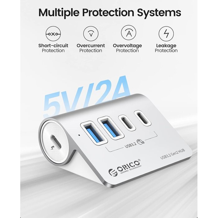 Hub USB 3.2 Gen 2 - 4 ports - Aluminium - Jusqu'à 61% de réduction