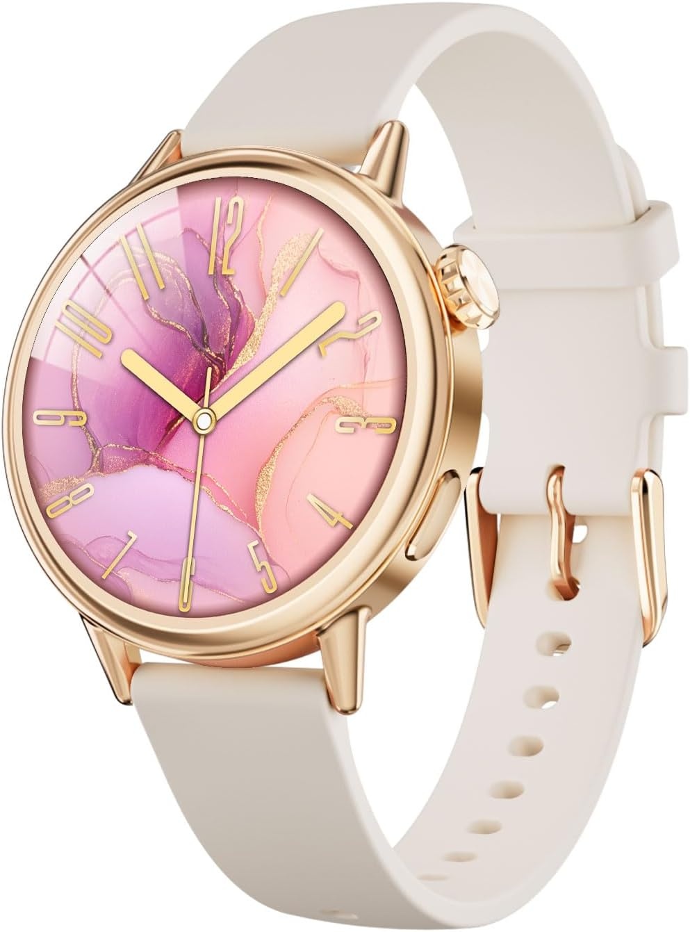 Montre connectée AMOLED 37mm - Beige - Jusqu'à -28% sur votre forme