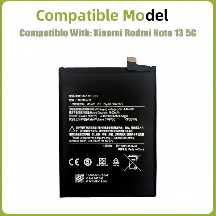 Batterie de remplacement 5000 mAh - Jusqu'à 53% de réduction