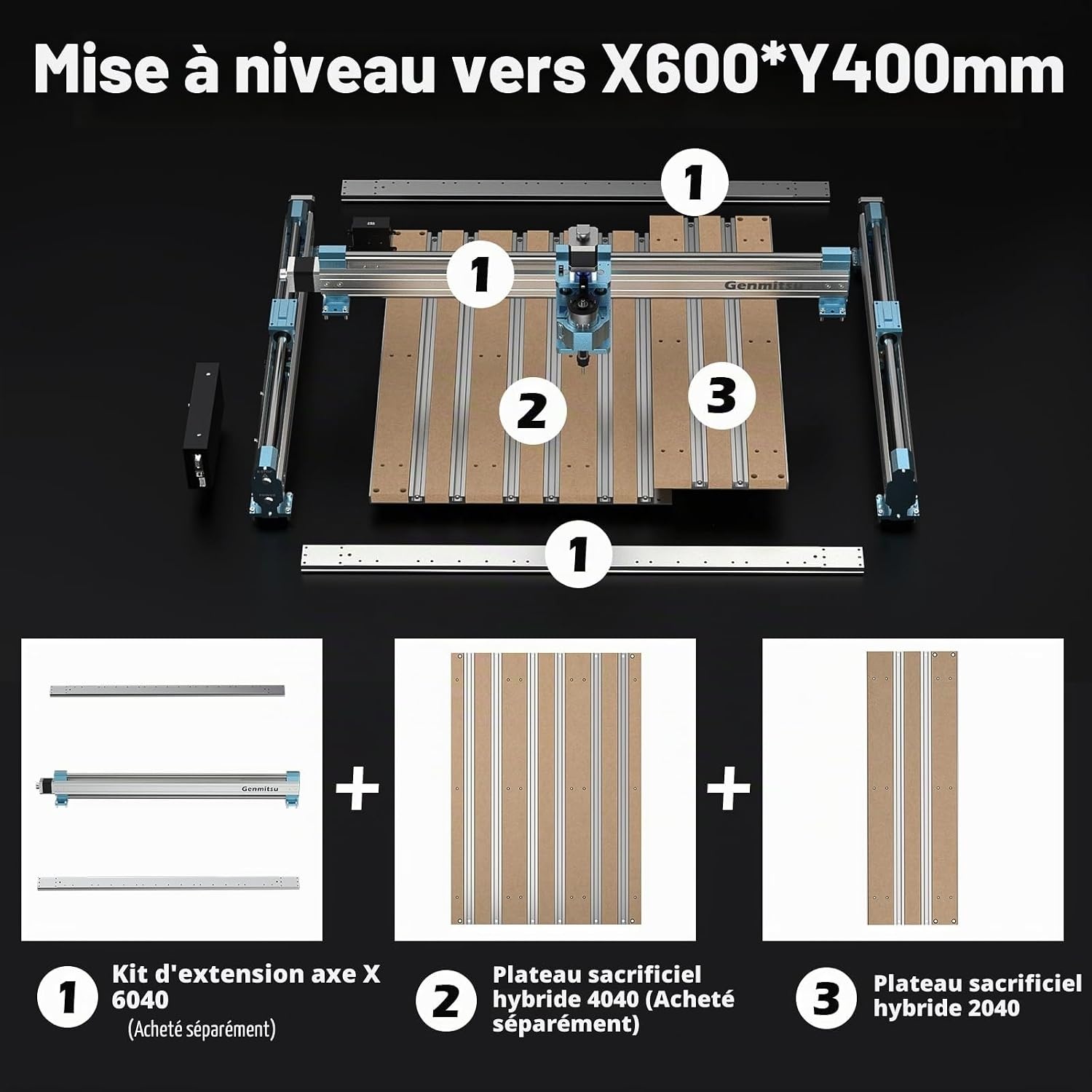 Kit d'extension axe X pour fraiseuse CNC jusqu'à 65% de réduction