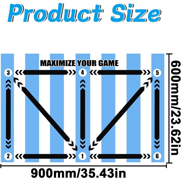 Tapis d'entraînement football 60x90cm - Jusqu'à -57% sur l'outlet