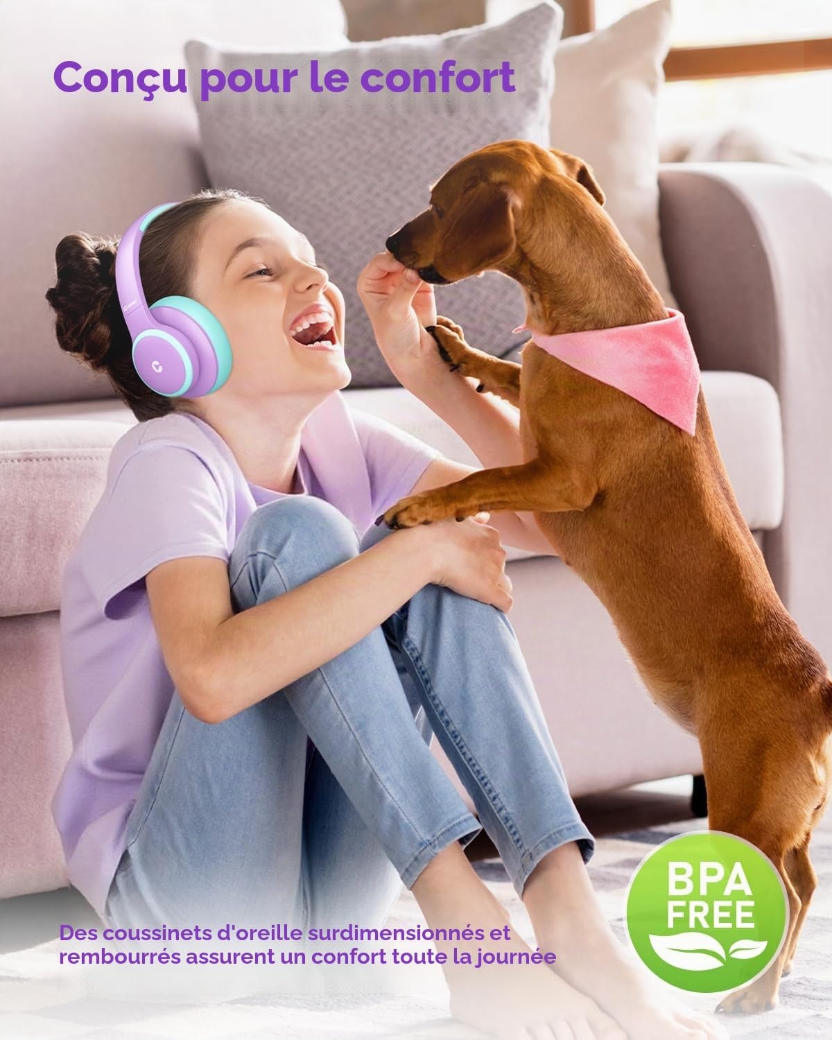 Casque audio enfant sans fil avec réduction de bruit - Jusqu'à 62% de remise