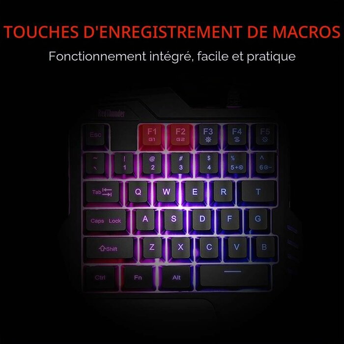 Kit Clavier Gaming 35 touches et Souris 6400 DPI - Jusqu'à 60% de remise