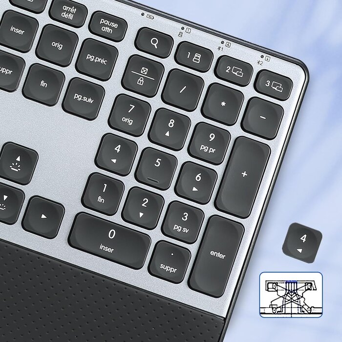 Citlla Clavier ergonomique sans fil QWERTY rétroéclairé - Jusqu'à 61% de réduction