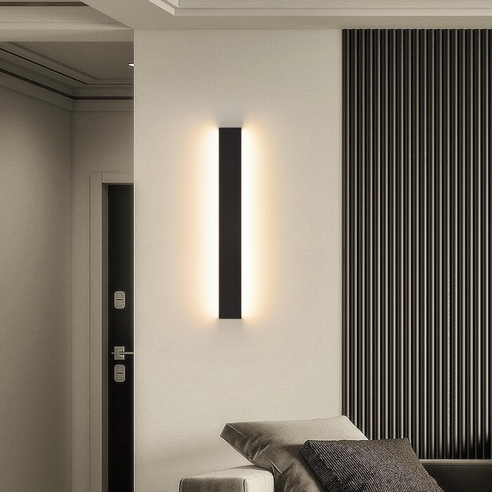 Applique murale LED 20W 66cm - Noir - Jusqu'à -62% de remise