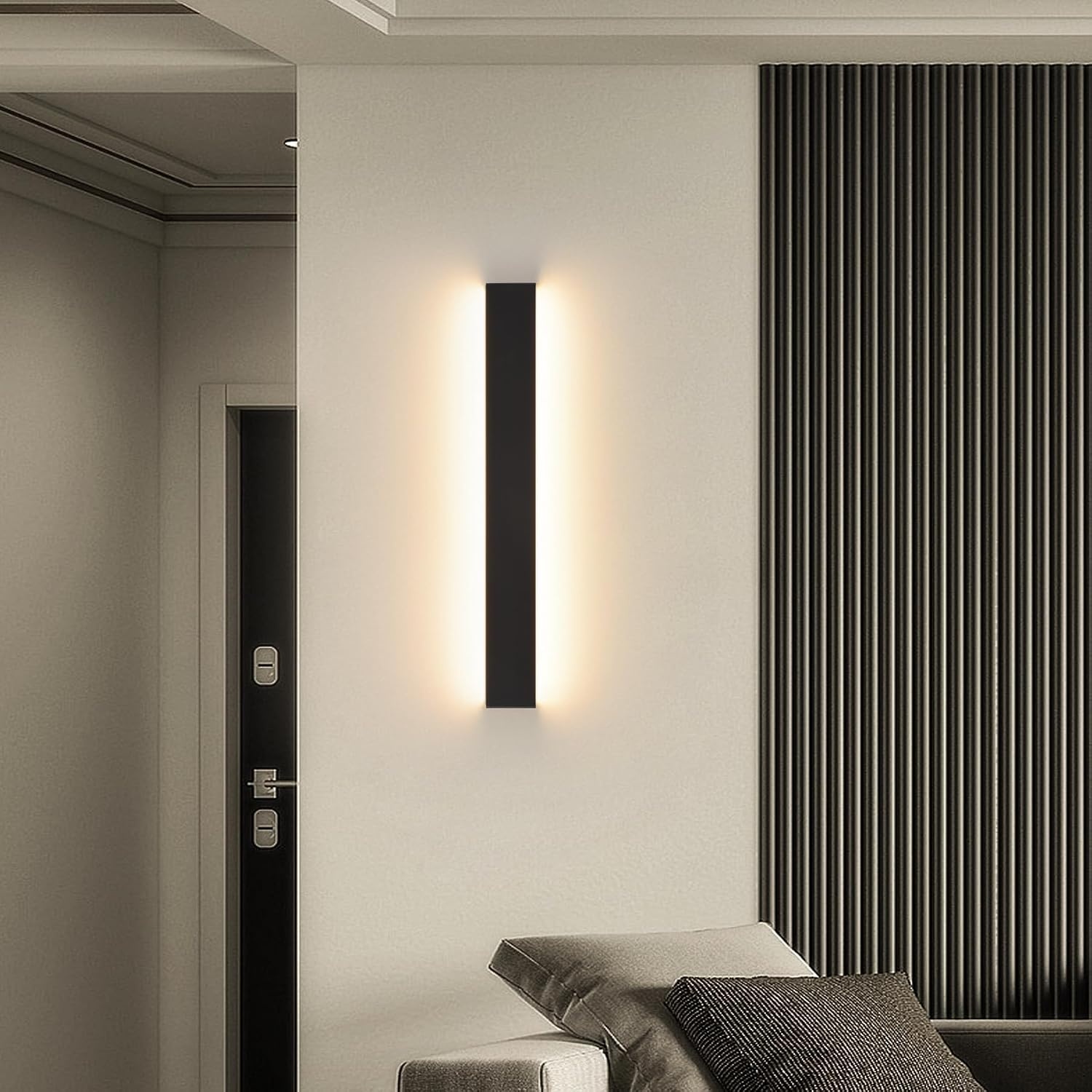 Applique murale LED 20W 66cm - Noir - Jusqu'à -62% de remise