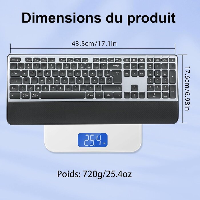 Citlla Clavier sans fil multi-appareil rétroéclairé - Jusqu'à 58% de réduction