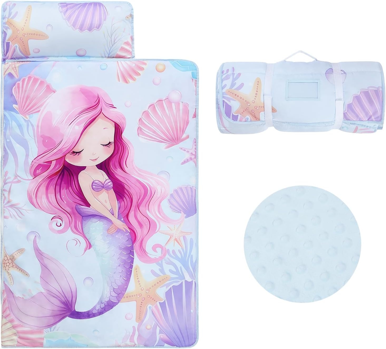 Sac de couchage enfant 3-en-1 château - Rose - Jusqu'à -59%