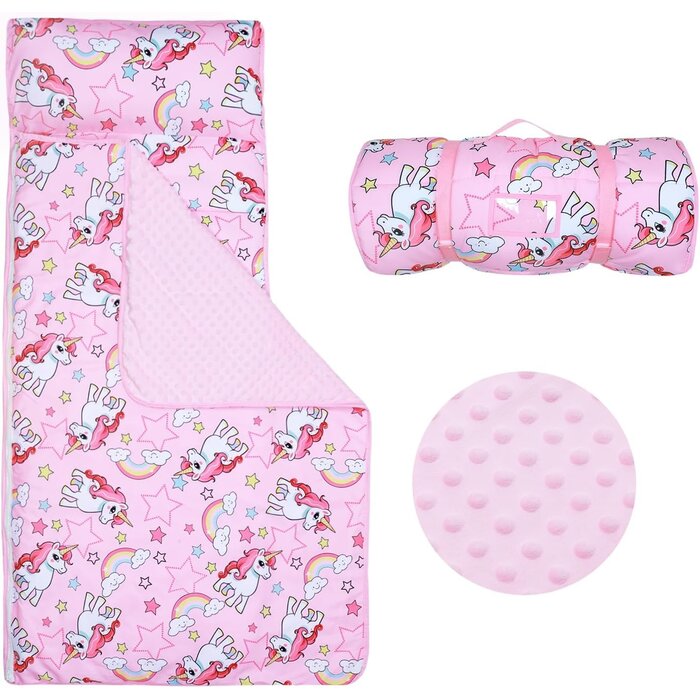 Sac de couchage enfant 3-en-1 château - Rose - Jusqu'à -59%