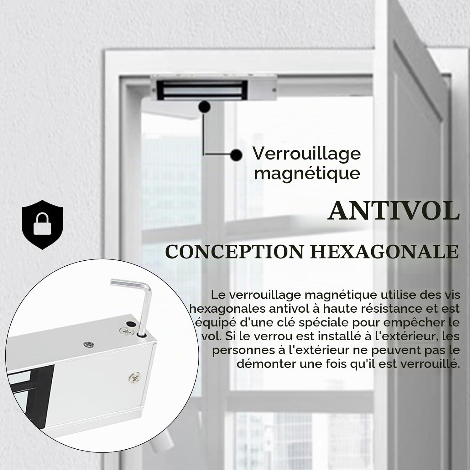 Électroaimant de verrouillage 280kg - Jusqu'à -62% sur votre sécurité
