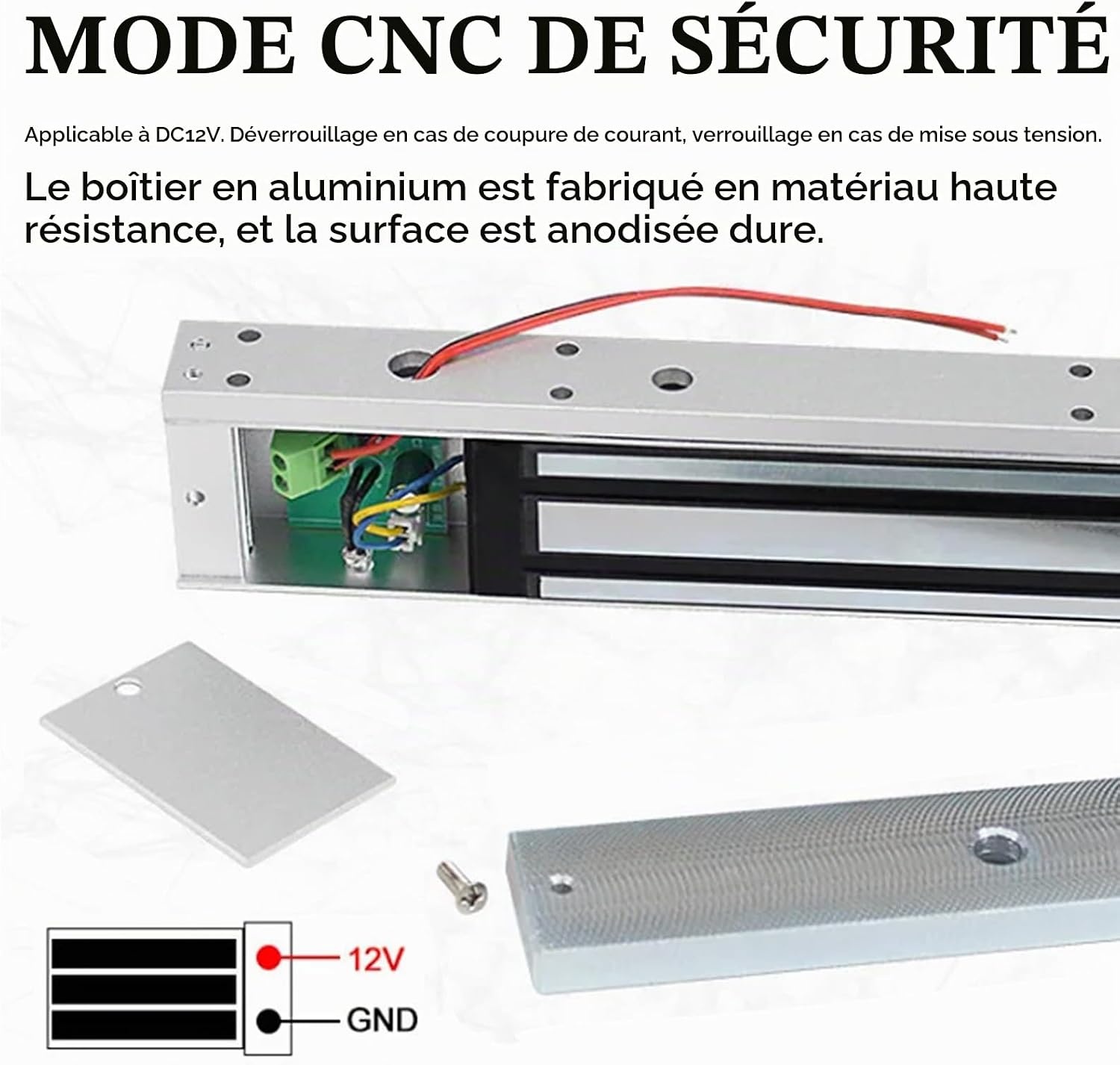 Électroaimant de verrouillage 280kg - Jusqu'à -62% sur votre sécurité