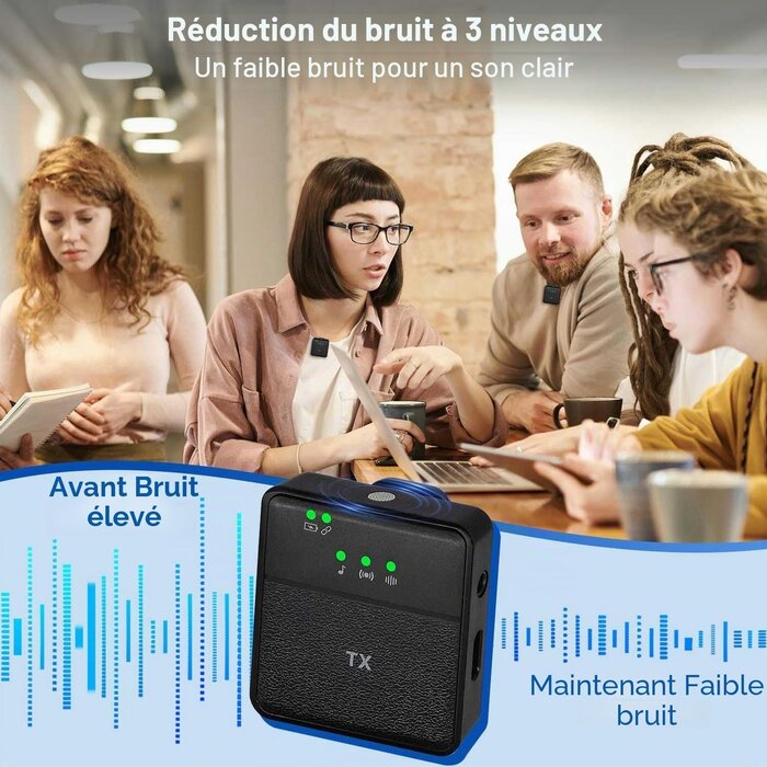 Pack 2 Micros-cravates Sans Fil Universels - Jusqu'à -58% sur votre équipement