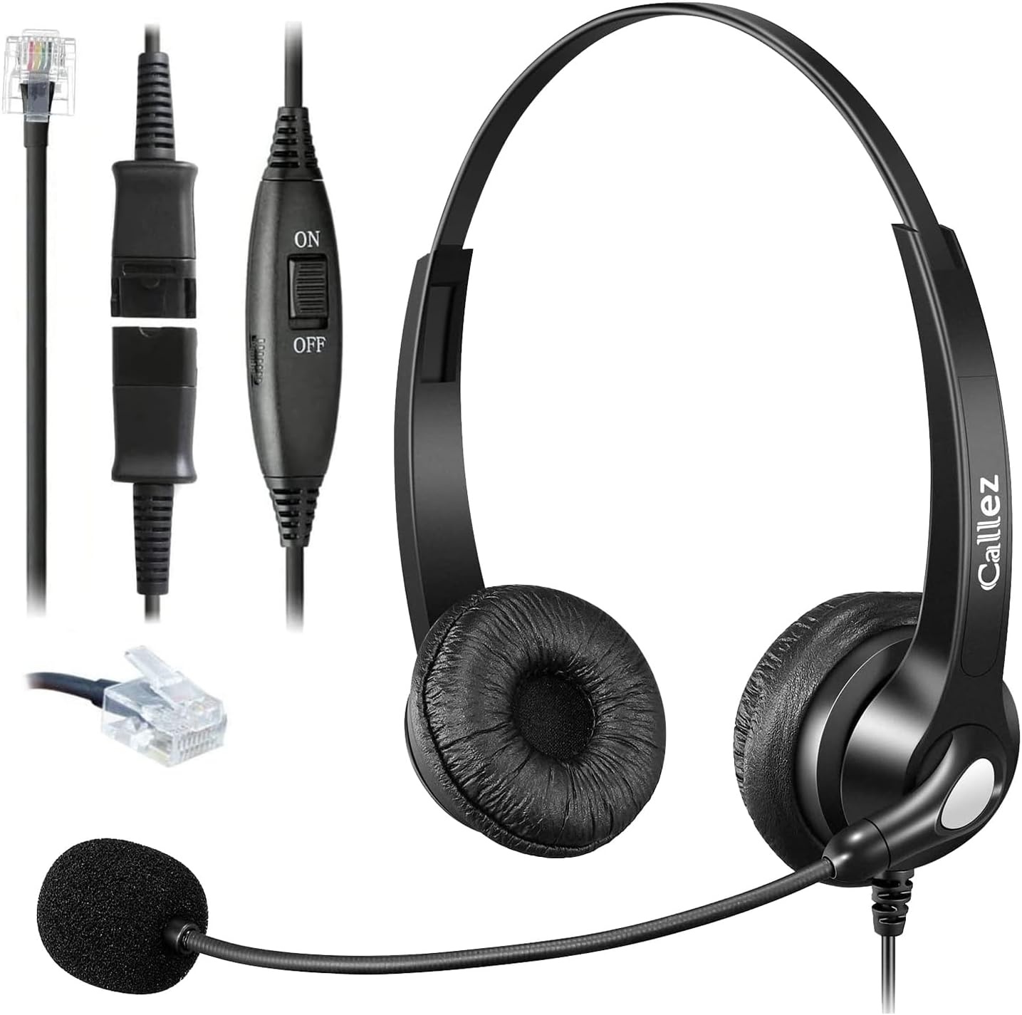 Micro-casque professionnel RJ45 à suppression de bruit - Jusqu'à 61% de réduction