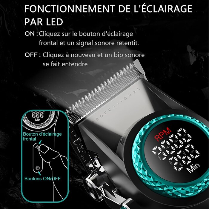 Tondeuse Pro Sans Fil 9000 RPM - Jusqu'à -34% sur vos modèles préférés