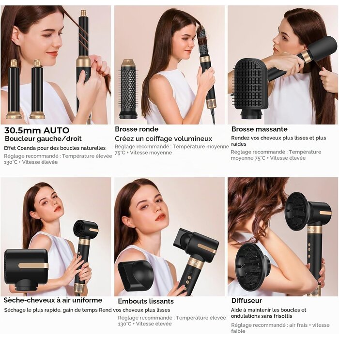 Multistyler 7-en-1 1400W : Obtenez des résultats de salon avec jusqu'à 64% de remise