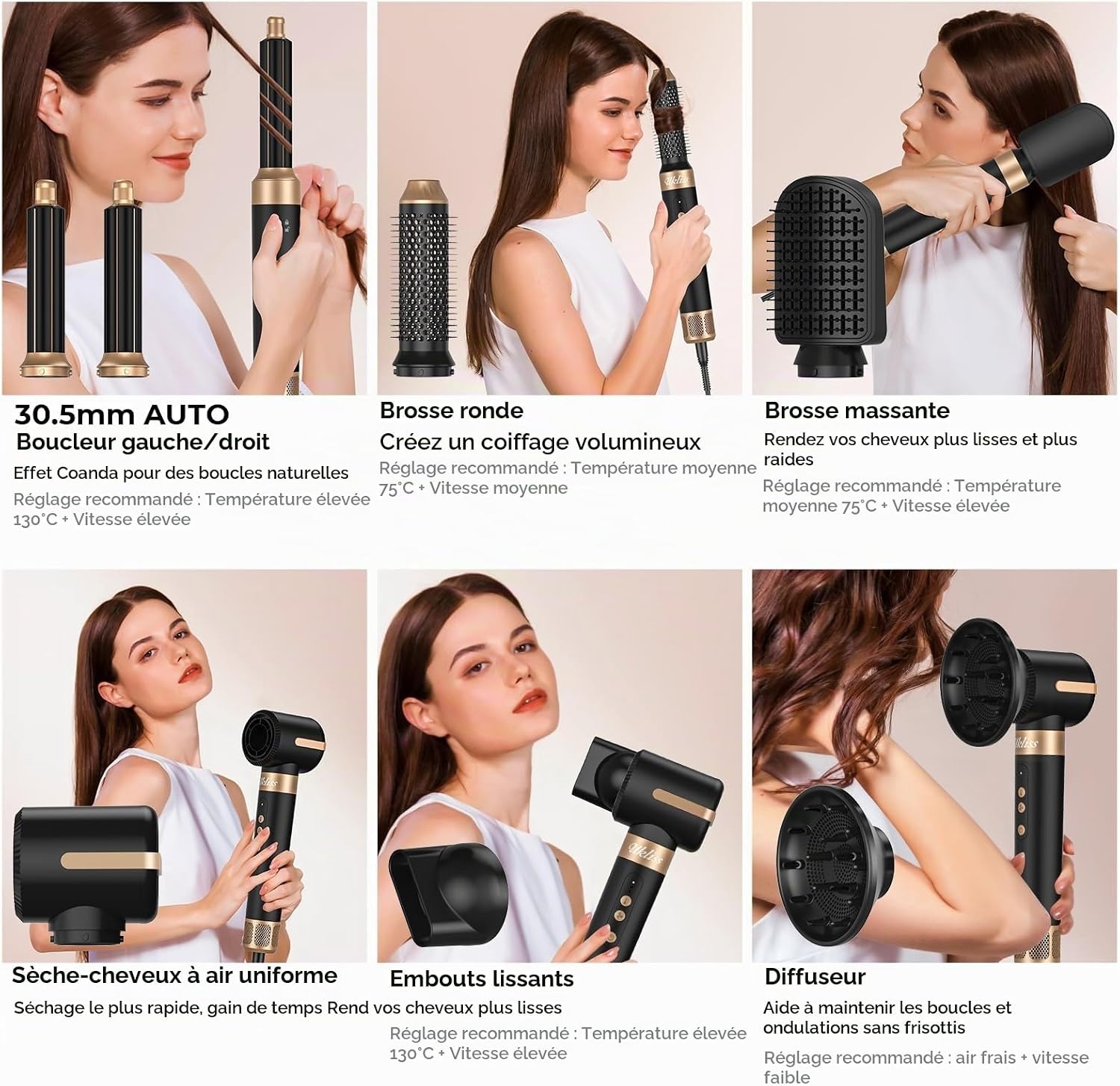Multistyler 7-en-1 1400W : Obtenez des résultats de salon avec jusqu'à 64% de remise