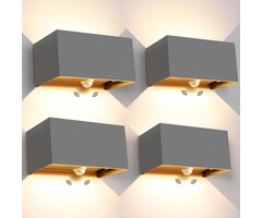 Kingwei Lot de 4 Appliques LED avec Détecteur - Jusqu'à -56% de remise
