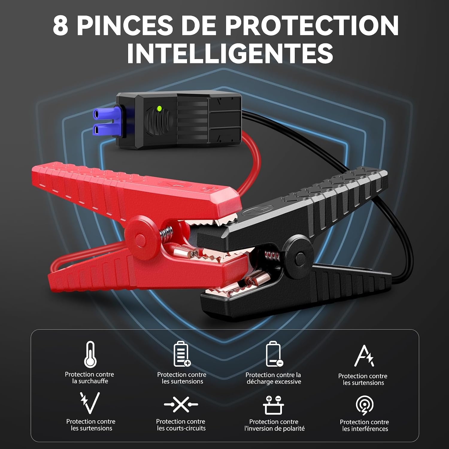 Booster de batterie 6000A avec Powerbank - Jusqu'à 32% de remise