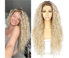 Perruque Lace Front Blonde Bouclée 26" - Jusqu'à -51% de remise