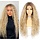 Perruque Longue Blonde Ombré 66cm - Jusqu'à -62% de remise