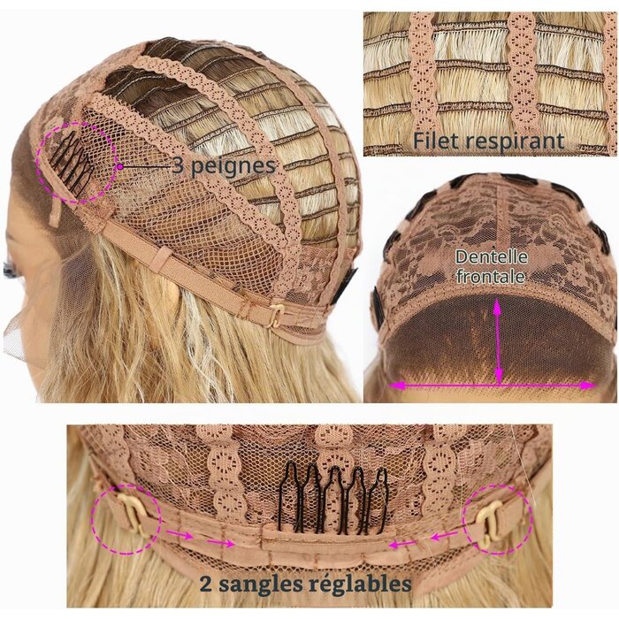 Perruque Longue Blonde Ombré 66cm - Jusqu'à -62% de remise
