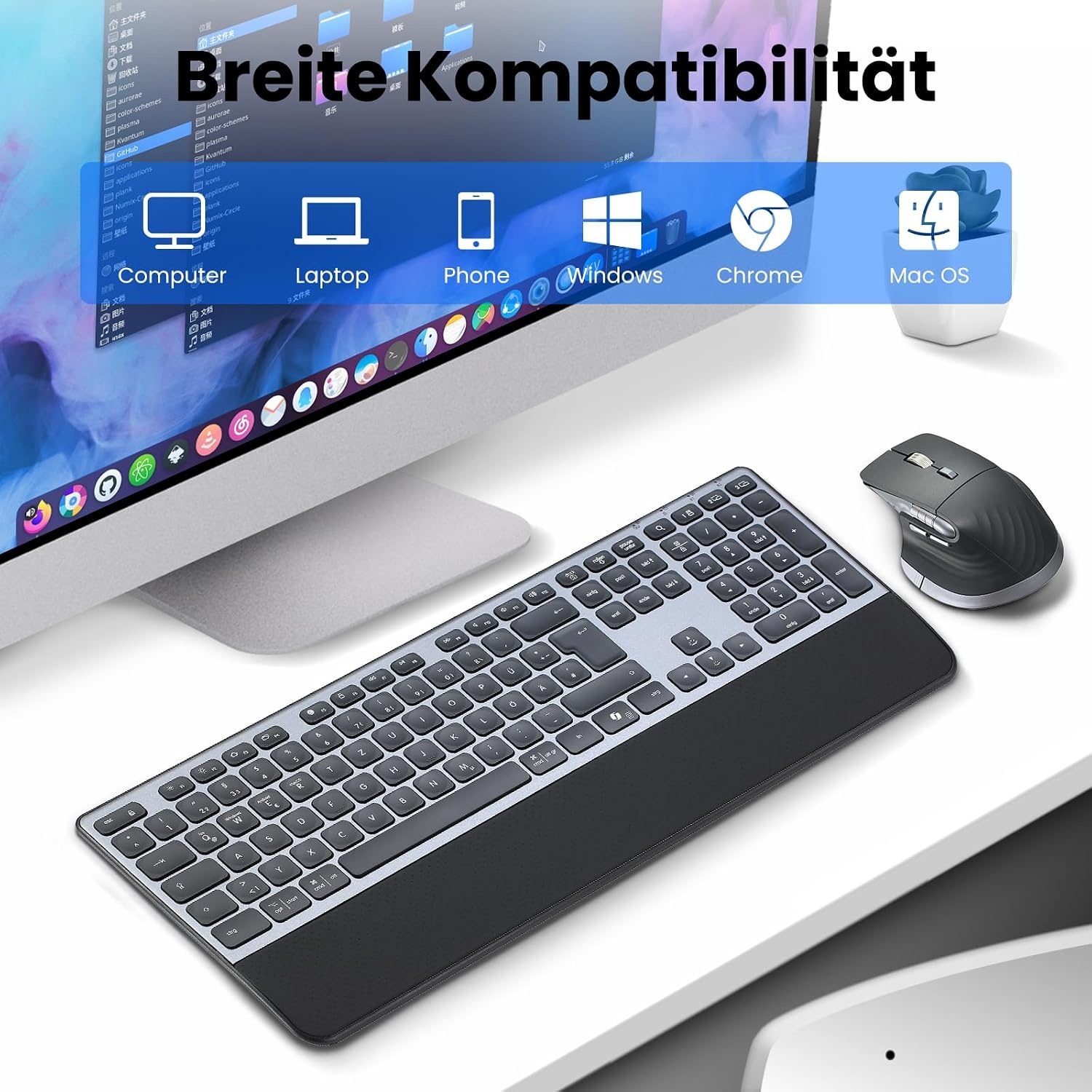 Citlla Ensemble clavier et souris sans fil ergonomique - Jusqu'à 59% de réduction