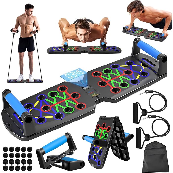 Planche de Push-up 26-en-1 avec compteur LED - Jusqu'à 60% de réduction