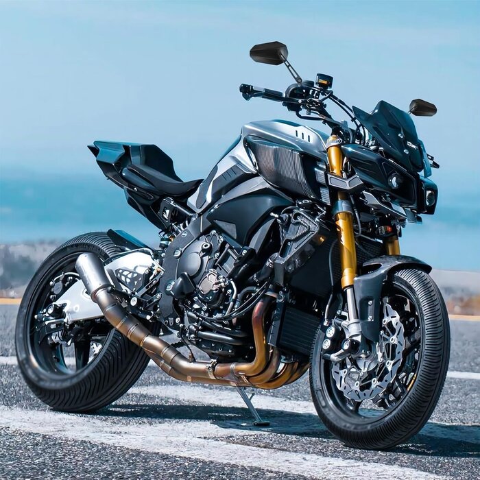 Rétroviseurs Moto Universels Aluminium, Verres Jaunes - Jusqu'à -62%