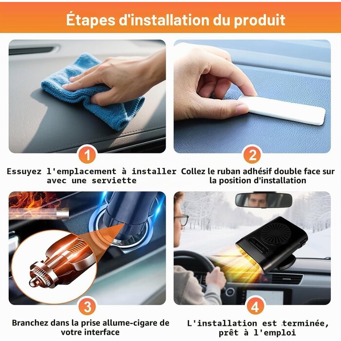 Chauffage et dégivreur voiture 12V - Jusqu'à 30% de remise