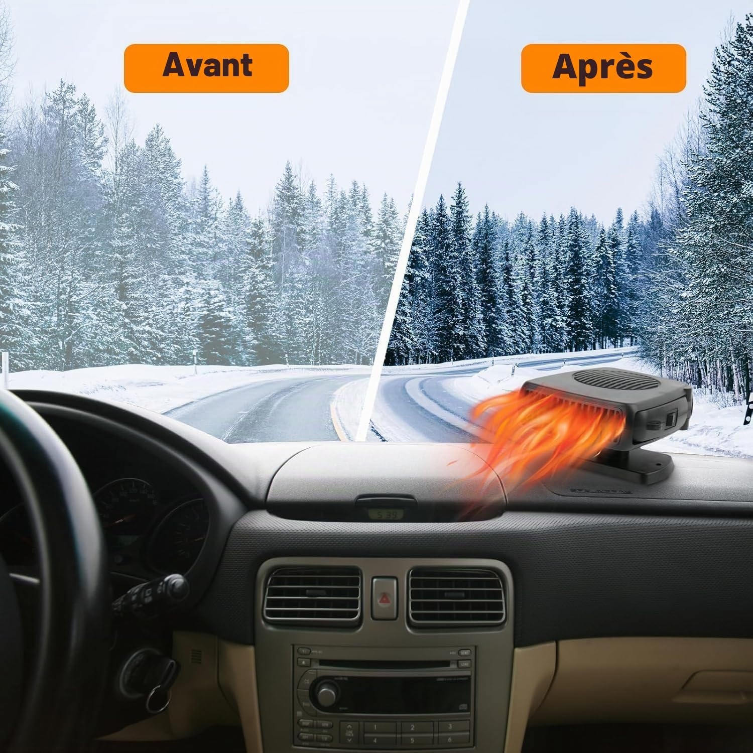 Chauffage et Dégivreur Auto 12V 200W - Jusqu'à 30% de remise