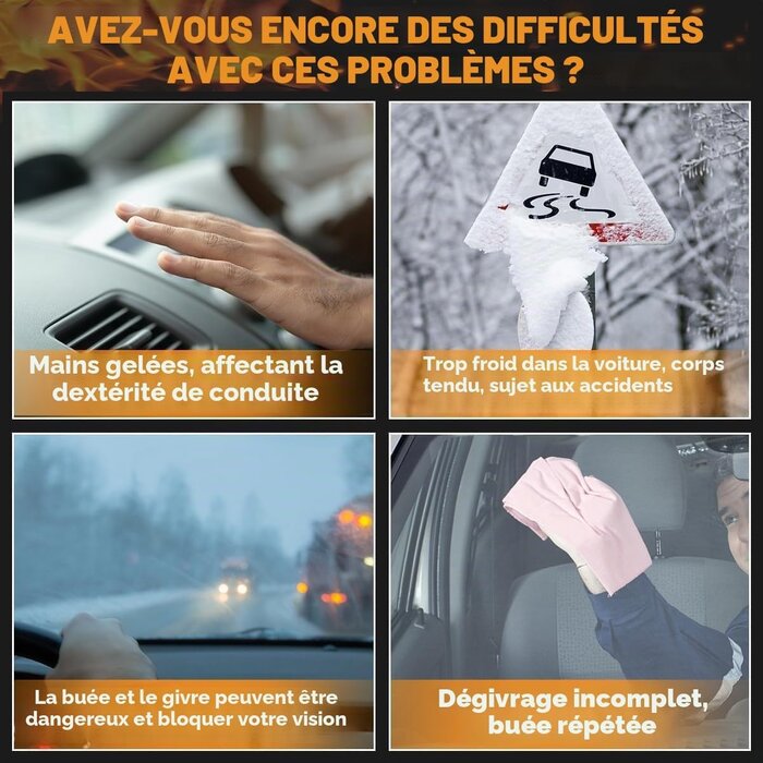 Chauffage et Dégivreur Auto 12V 200W - Jusqu'à 30% de remise
