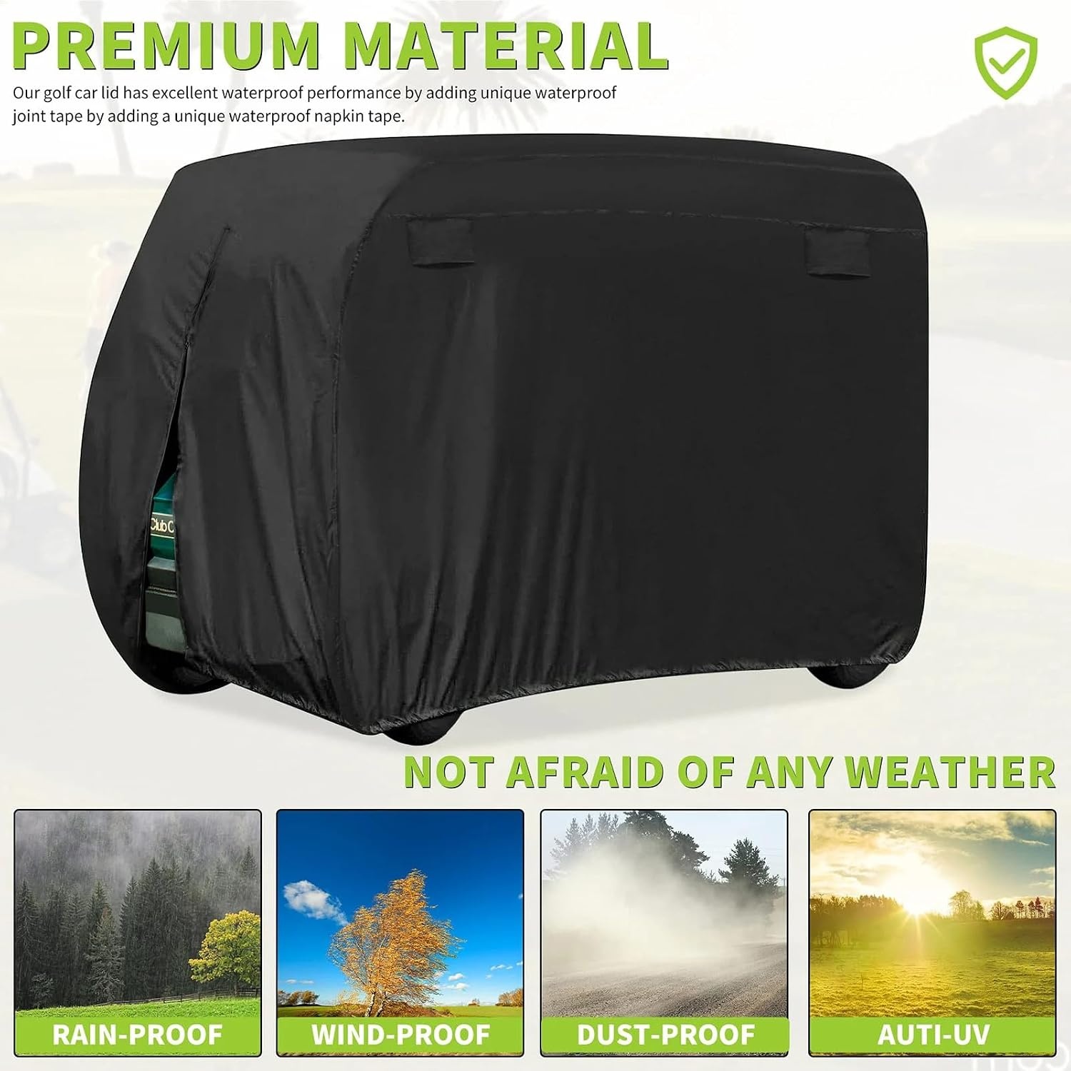 Housse de protection pour voiturette 4 places - Jusqu'à -32% sur l'Outlet