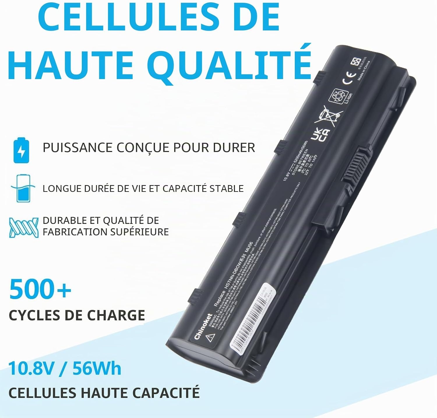 Batterie PC Portable 5200mAh - 22% de remise - État Déballé