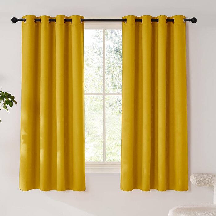 Lot de 2 rideaux occultants thermiques dorés - Jusqu'à -33%