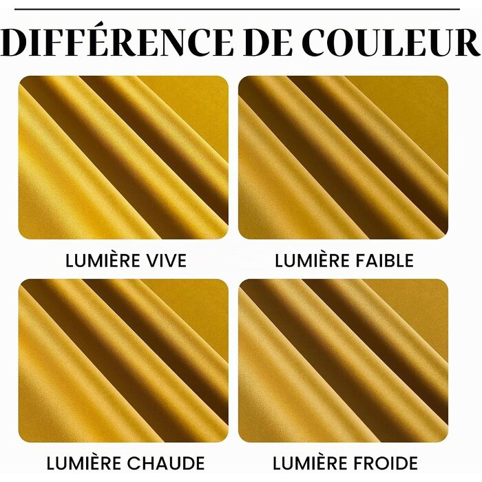 Lot de 2 rideaux occultants thermiques dorés - Jusqu'à -33%