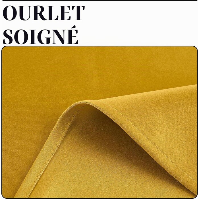 Lot de 2 rideaux occultants thermiques dorés - Jusqu'à -33%