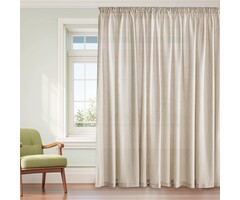 Rideau voilage effet lin 300x260 cm - Naturel - Jusqu'à -32%