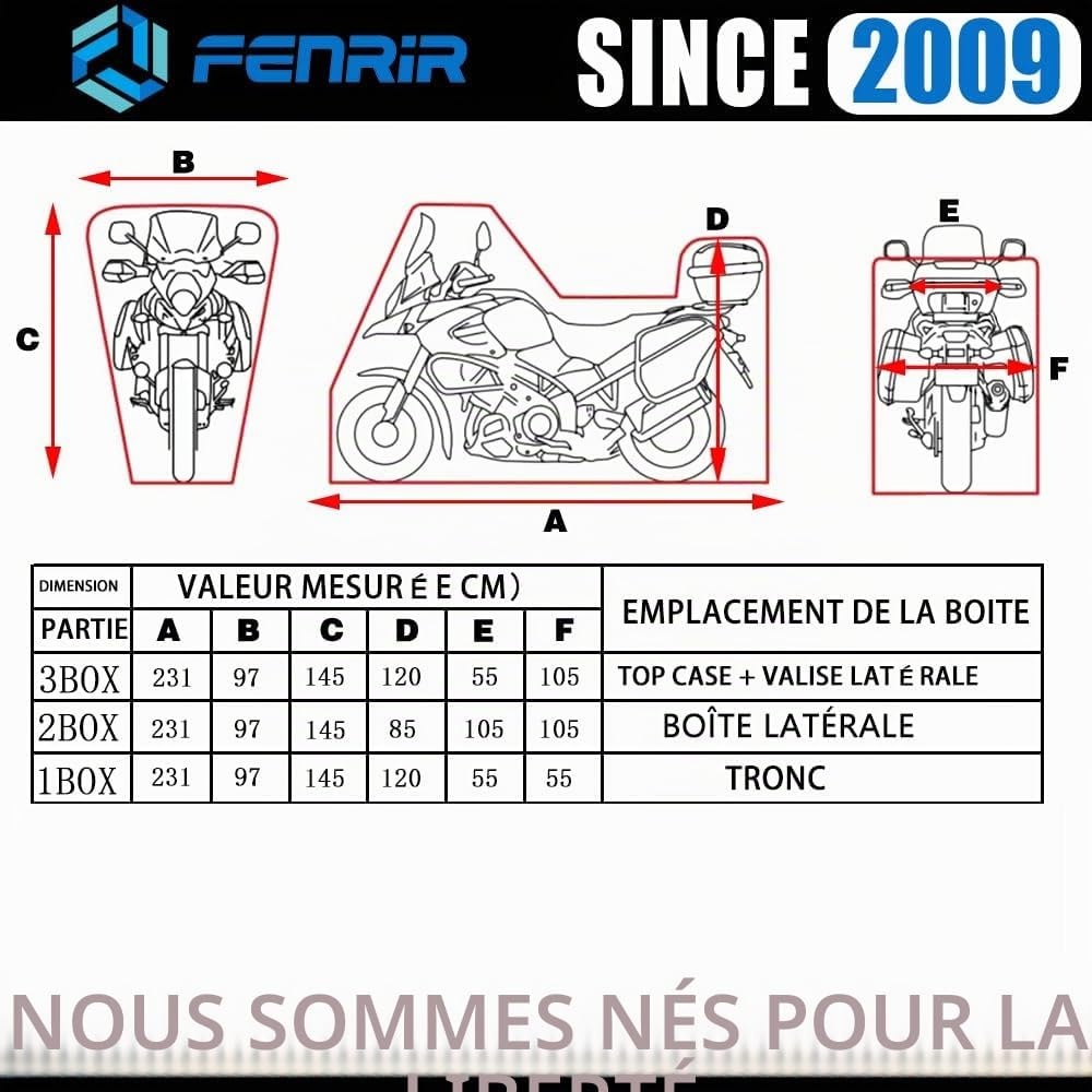 Housse de protection moto imperméable - Jusqu'à -34% sur le prix