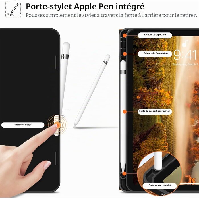 Étui pour iPad 10e génération (10,9") - Marron - Jusqu'à 58% de réduction