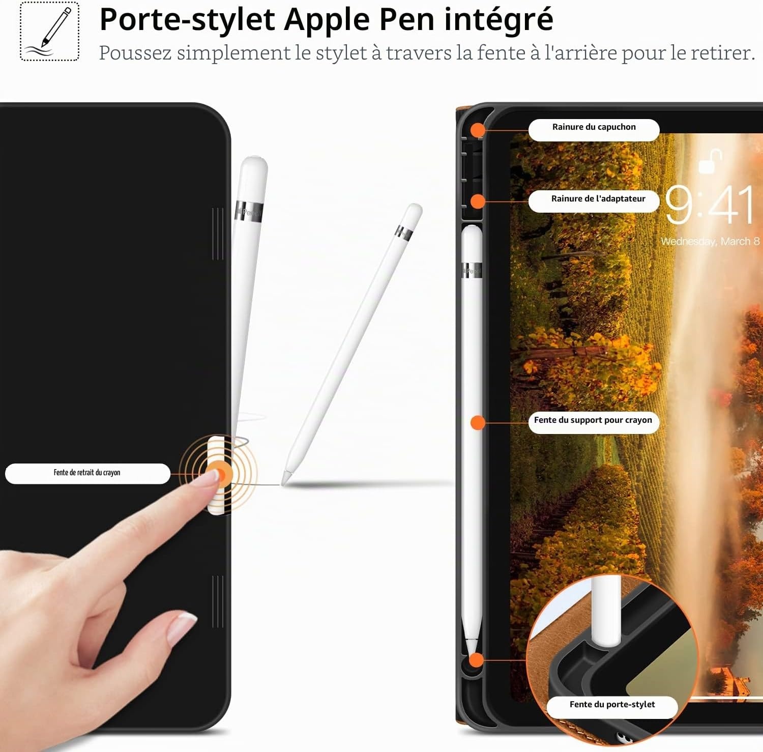 Étui pour iPad 10e génération (10,9") - Marron - Jusqu'à 58% de réduction