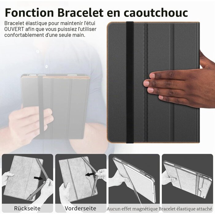 Étui pour iPad 10e génération (10,9") - Marron - Jusqu'à 58% de réduction