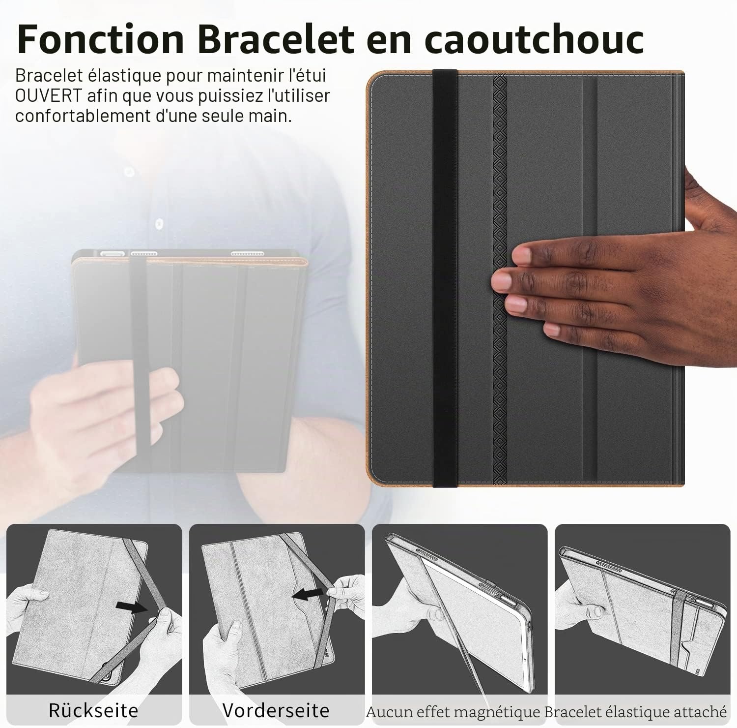 Étui pour iPad 10e génération (10,9") - Marron - Jusqu'à 58% de réduction