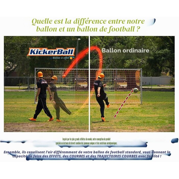 Ballon de football à effet 22 cm - Jusqu'à 59% de réduction