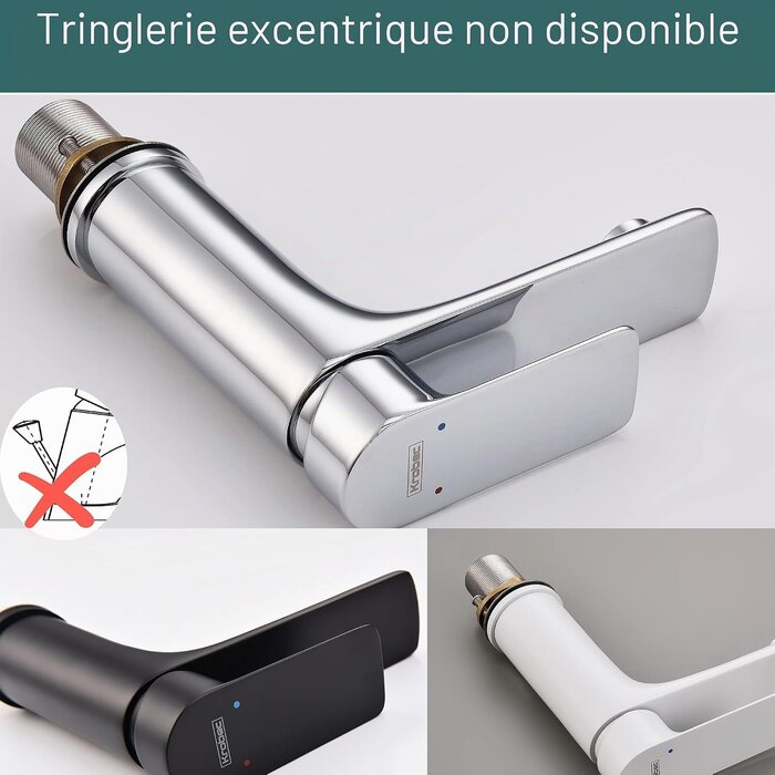 Mitigeur Lavabo Laiton Noir Mat - Design Moderne - Jusqu'à -62%