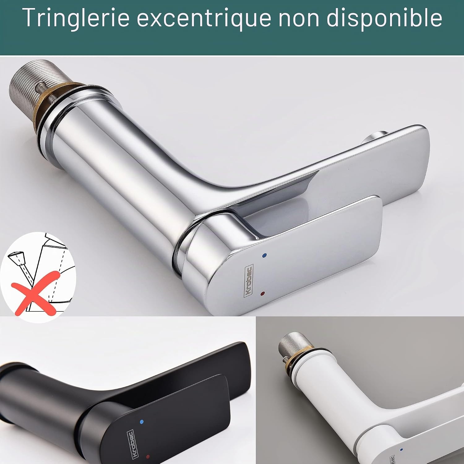 Mitigeur de lavabo Noir Mat - Laiton - Jusqu'à 62% de remise